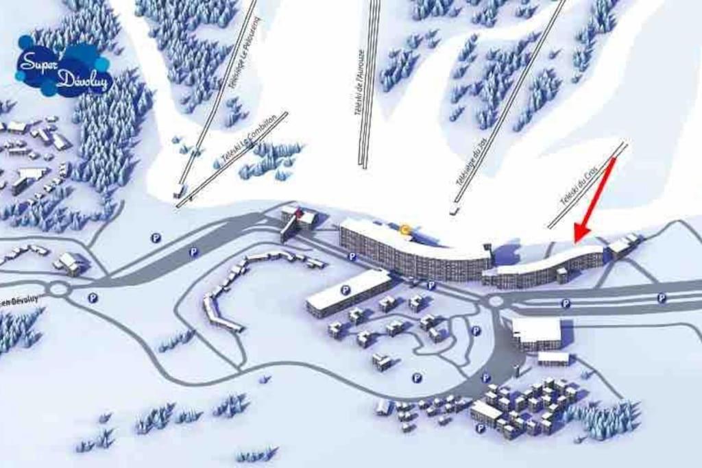 Appart T2 A Superdevoluy Au Pied De Piste Екстериор снимка
